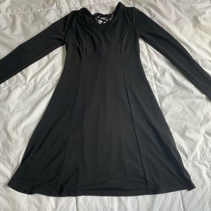 Long sleeve black dress